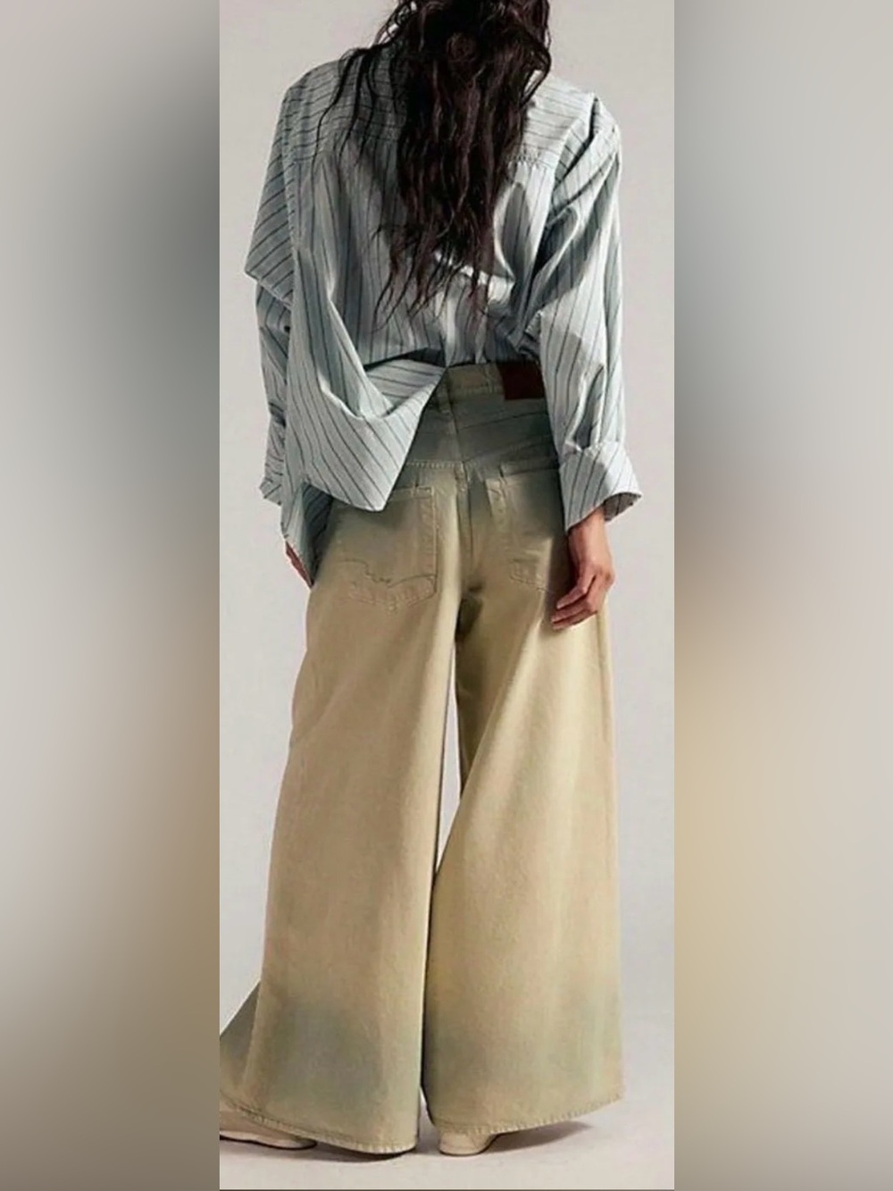 Free people give and take wide leg jeans NWOT